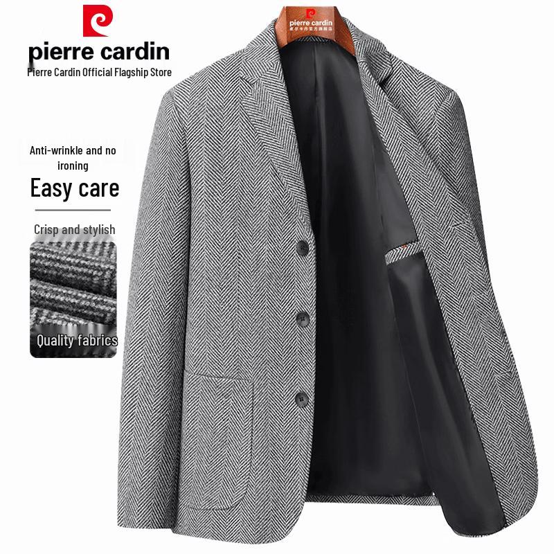 Pierre Cardin Men s Wool Blend Business Casual Suit Jacket 32
