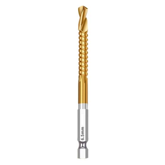 Titanium Coated HSS Twist Drill Bits, 3-10mm Serrated Side Cutting Drill Bit, Hex Shank Serrated Cutting Drill Bits, Drill Bit Woodworking Tools,
