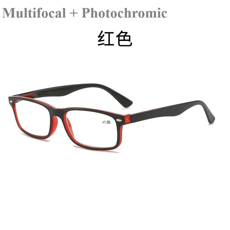 

Фотохромные/мультифокальные очки для пресбиопии Очки для чтения с защитой от синего света Интеллектуальные компьютерные очки с увеличением от 1,0 до 4,0 1.5 красный