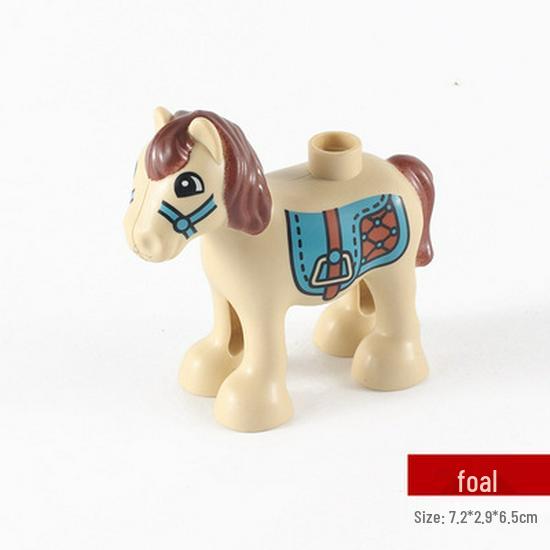 Gegele Lego-Compatible Building Blocks: Large Particles & Small Animal Accessories - Ocean, Zoo, Dinosaur Educational Toys