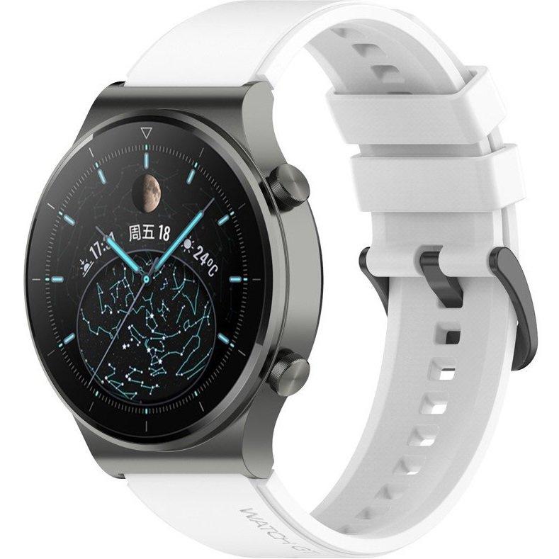 Silicone strap 22mm universal, white