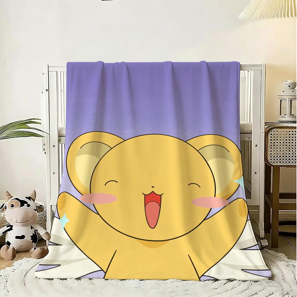 C-Cardcaptor S-Sakura Throw Soft Flannel Throw Blanket, Lightweight Breathable Summer Nap Blanket For Home Travel Cozy Decor
