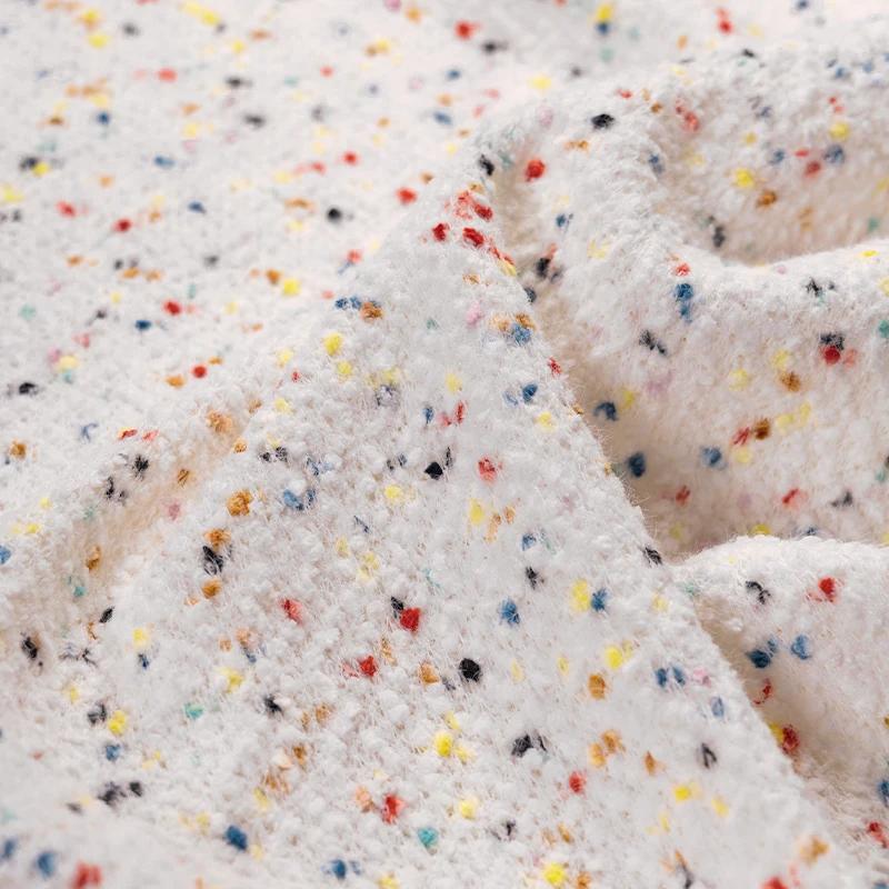 100x160cm Sweater Knit Braided Fabric By The Meters Fluffy Hair DIY Materials for Bags, Shoes, Hats, Blankets