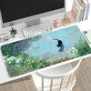Floral Cute Cat Large Gaming Mouse Pad Non Slip Rubber Lock Edge Extended Desk Mat For Gamers Office Laptop Desktop Work Setup