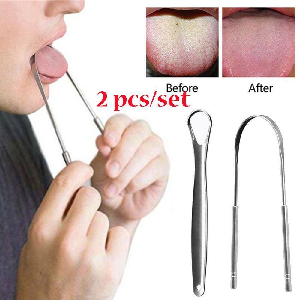 

Уход за свежим дыханием, инструмент для здоровья, гигиена полости рта, скребок для языка из нержавеющей стали, чистка зубов