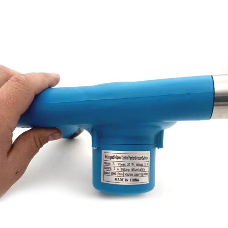 20W Adjustment Speed Rechargeable Electric Blower For Outdoor BBQ Metalworking With 5000RPM Fast Speed