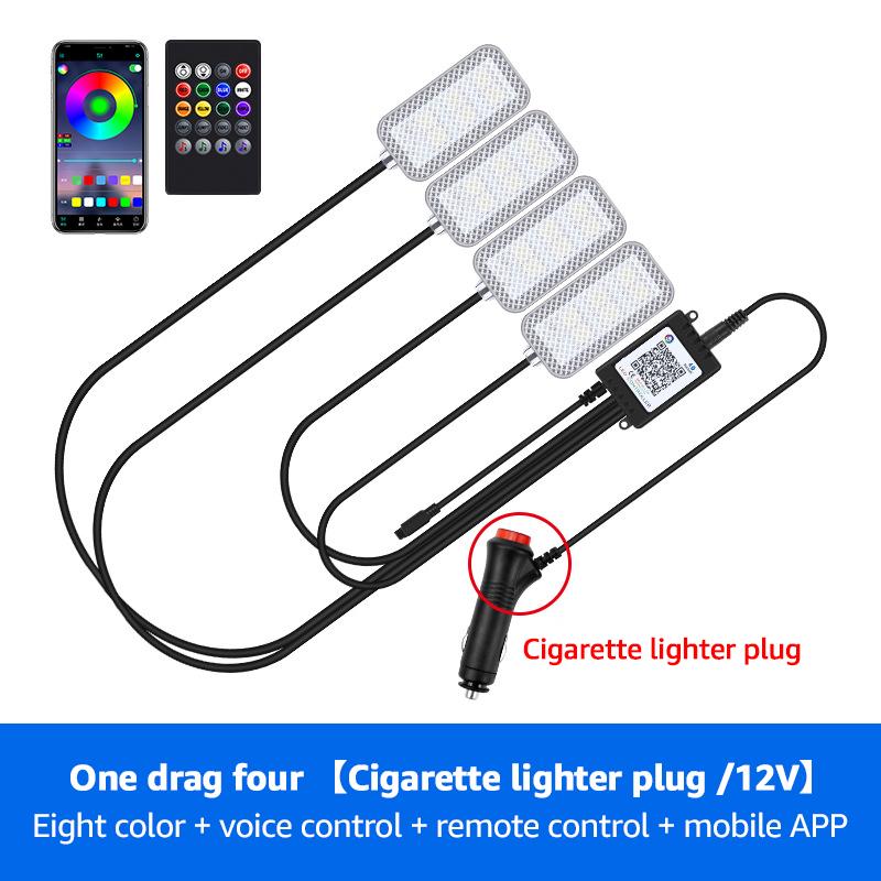 Car Lights Led Bar Automotive Strip Universal Mood Foot Light Cigarette Lighter USB Decorative Atmosphere Lamp Signal Lamp