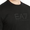 Emporio Armani EA7 Short Sleeve Crew Neck Solid Color Simple T-Shirt Regular Fit Men Tops Black 7M000224-AF10375-UC001