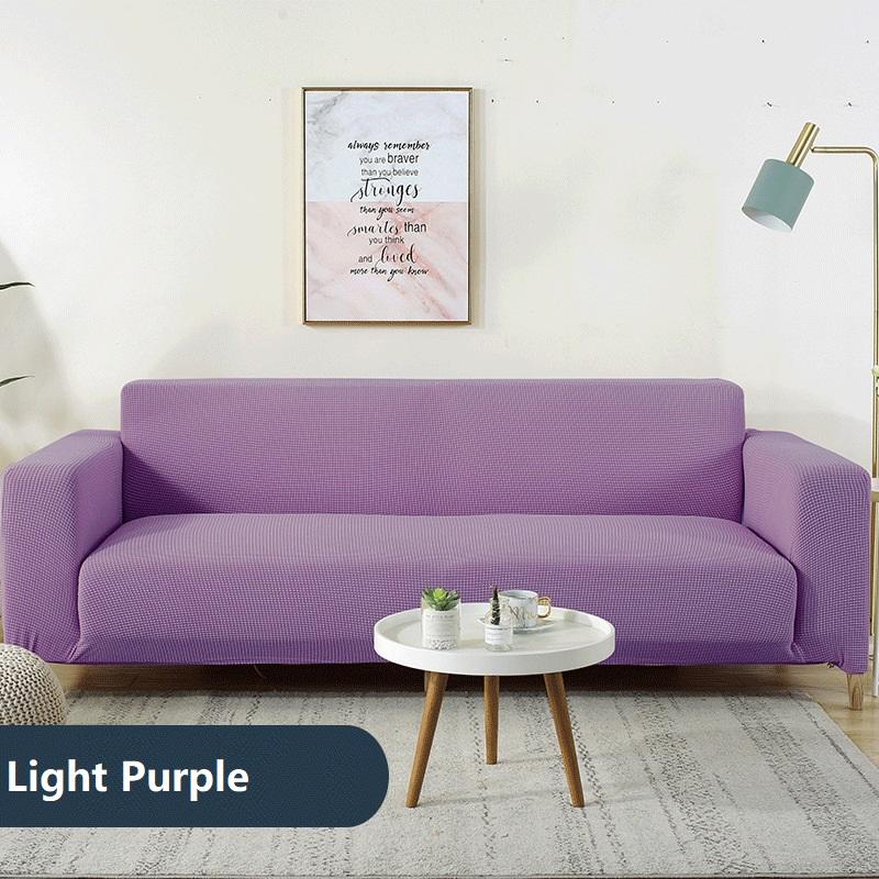 Graue Farbe Wasserdichter Sofabezug Verdicken Polarfleece All-inclusive Überwurf L-Form Ecksofabezüge für Wohnzimmer