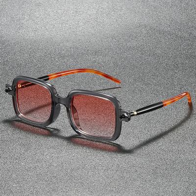 Punk Quadratische Sonnenbrille Herren Mode Vintage Bonbonfarbe Rand Outdoor-Sonnenbrillen Damen Trendiges Marken-Design Lässige Sonnenbrillen
