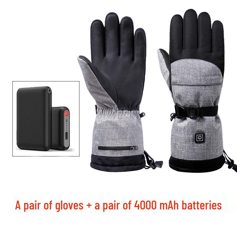 Waterproof Heated Winter Gloves for Riding, Skiing, and Outdoor Activities