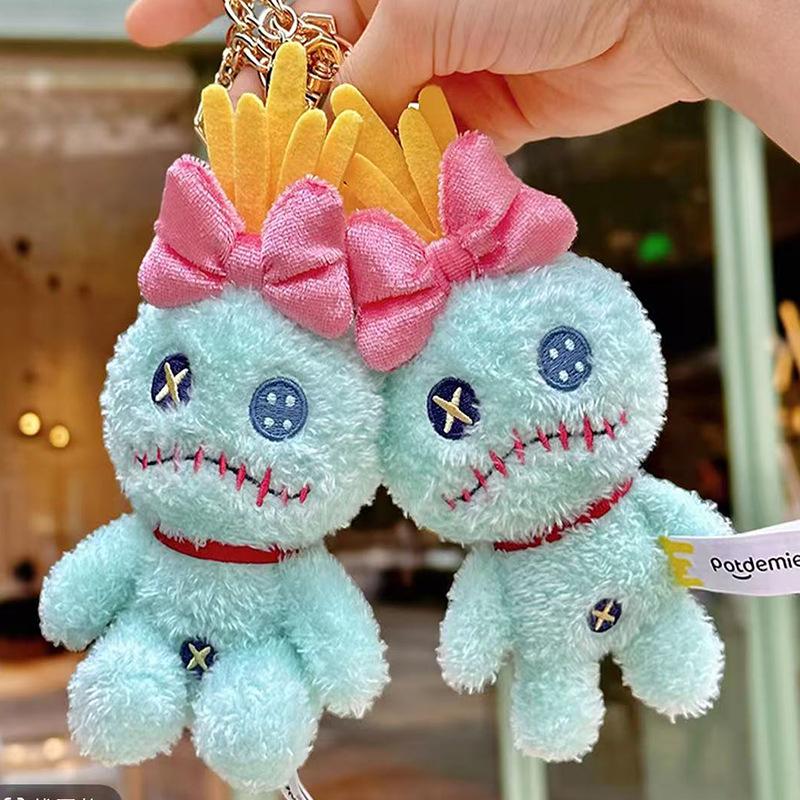 Disney Licensed Lilo & Stitch: Angel & Stitch Plush Keychain Series