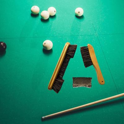 Billiard Brush, Table Brush And Rail Lightweight Durable Wooden Handle,