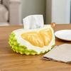 Durian Tissue Box Unique with Shape Creative for Home Decor Lovers, Living Room,