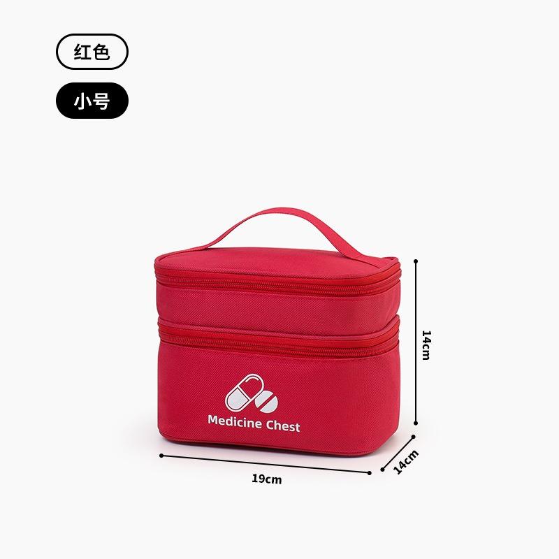 Family Outdoor Portable Drug Storage Bag First Aid Bag Medicine Box Emergency Bag Epidemic Prevention School Health Bag