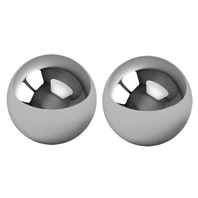 [R4862] - Silver 'Balls' Steel Buckles - 4 Mm
