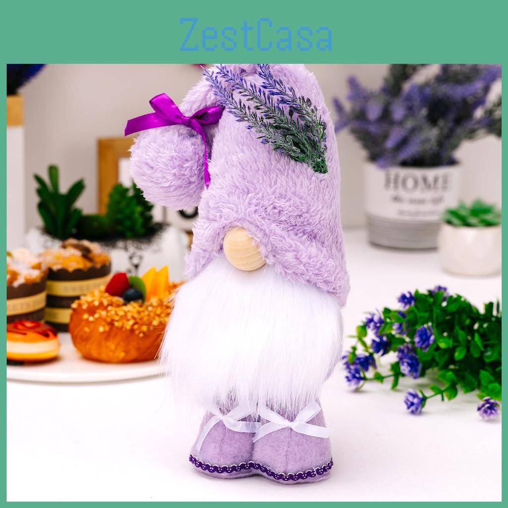 Adorable Purple Lavender Doll Plush Gnome Unique Decoration For Mother's Day Festivities