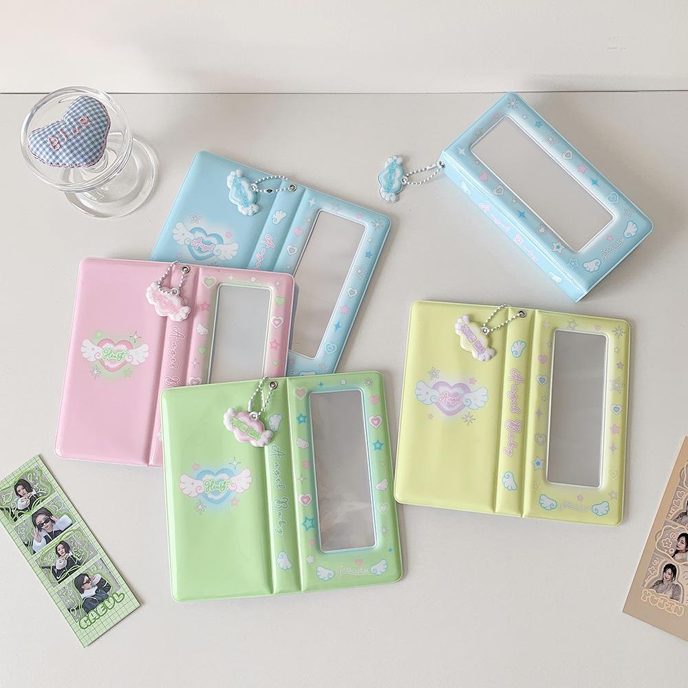 Love Heart ID Photo Photocard Frame PVC Card Cover Idol Card Display Protector  Student Friends