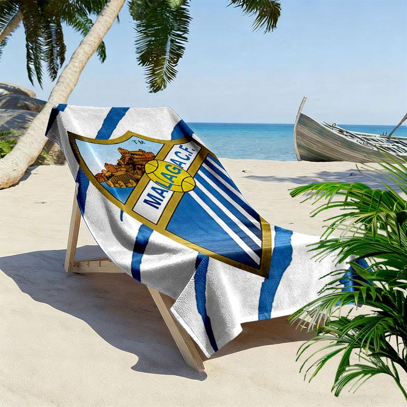 Málaga logo Beach Towel, Large Soft Quick Dry Towel for Beach Camping Swimming