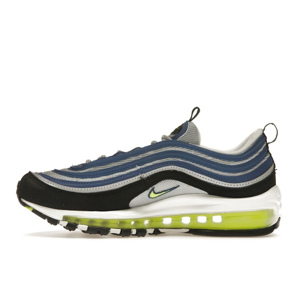 Nike Air Max 97 OG Atlantic Blue Damen Sneaker Metallic-Silber Schwarz Voltage-Gelb DQ9131-400