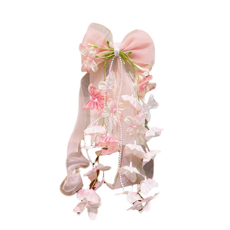 Lily Large Bow Flower Hair Clip for Girls – Ancient Style Accessory