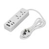 Power Strip Extension Long Cord with USB Port 2500W Multi Function White Small