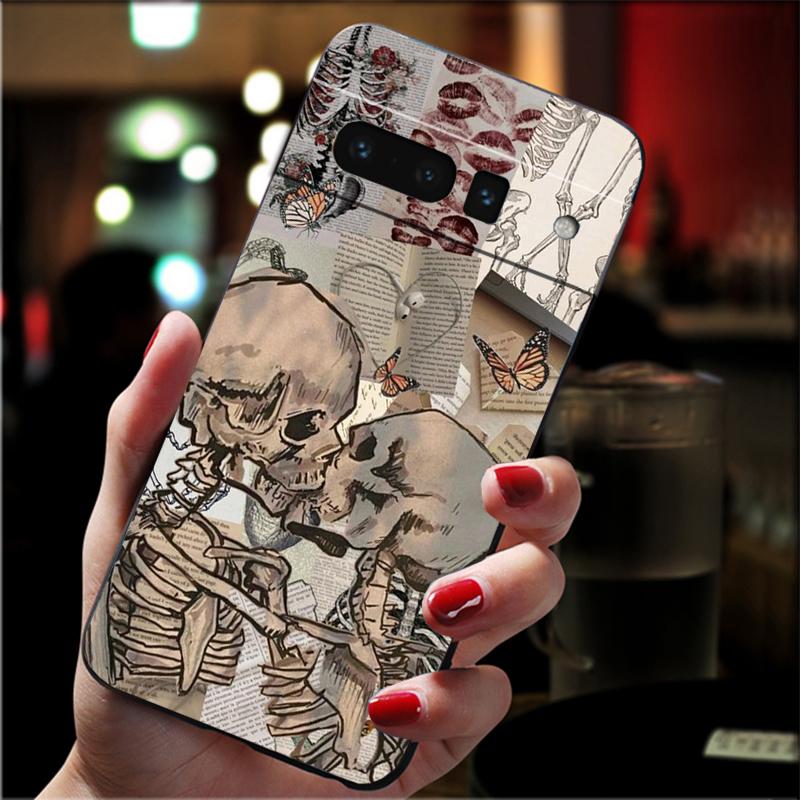 Skull Skeleton Phone Case For Google Pixel 10 9A 9 Pro XL 8 7 6 Pro Pixel 8A 7A 6A 5A 4A Pixel 8 7 6 5 4
