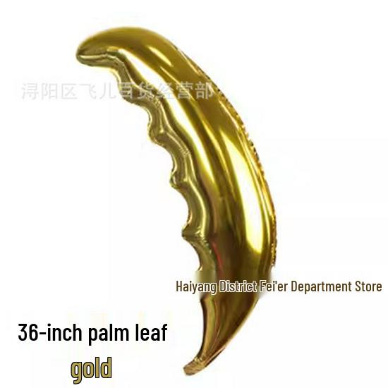 36-Inch Coconut Tree and Palm Leaf Shaped Aluminum Foil Balloons