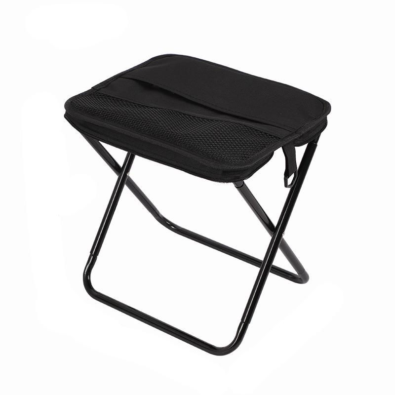1PC Outdoor Foldable Crossbody Stool Compact Portable and Foldable Traveling Small Folding Stool for FishingRail and Queuing