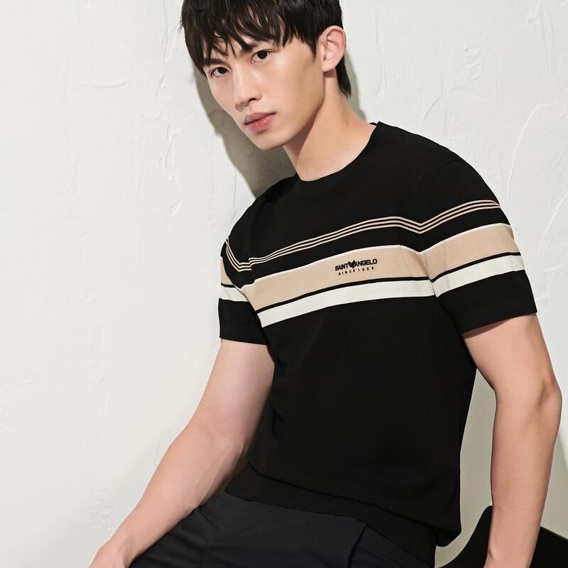 Men's Striped Casual Short Sleeve T-Shirt