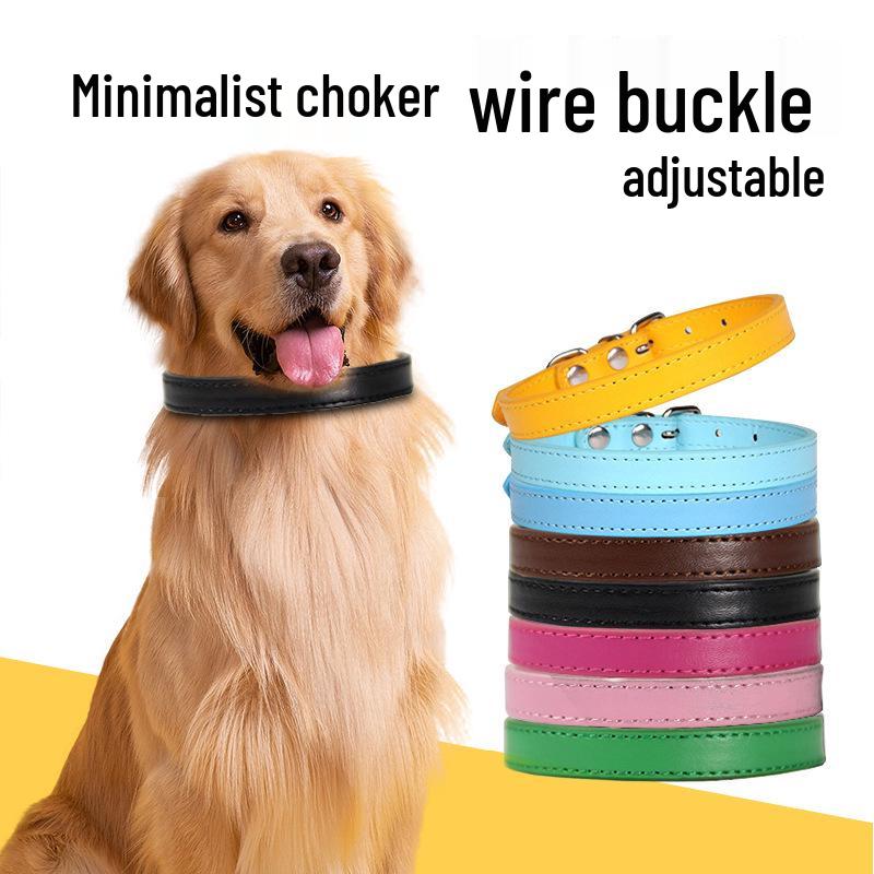 Hot Sale PU Leather Neck Warmer Collar for Small Pets