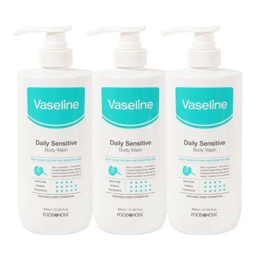 

[Vaseline](3ea) Vaseline Daily Sensitive Body Wash 800ml_631252