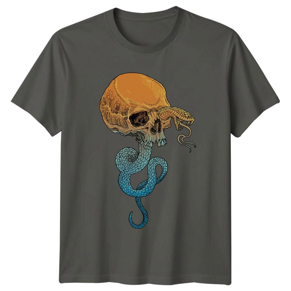 Skull Snake Reptiles Unisexs TShirt Unisexs Tee Graphic Unisex Top S