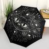 1PC Cat Mandala Automatic Folding Umbrella - Compact 8-Rib Design, Durable Plastic & Iron, Lightweight for Outdoor Daily Use, Festive Gift079