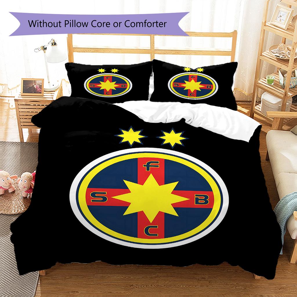 FCSB Pattern Bedding,Quilt Set Quilt Cover Pillowcase Home Birthday Gift (1 * duvet cover + 2 * pillowcase, without core)
