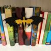Medieval Book Organizer Double Dragon Bookends, Vintage Fantasy Flying Bookshelf Decor, Stable Clamps Sculpture Stopper for Shelves, Gifts Lovers