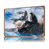 Fantasy Characters in Ethereal Landscape Personalized D Textured Metal Poster Wall Art Tinplate Sign for Bar Accessories House