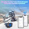 Motorcycle Helmet Headset Bluetooth 5.4 Earphone RGB Lights IPX67 Waterproof Voice Assistant Handsfree Call 1000mah Battary