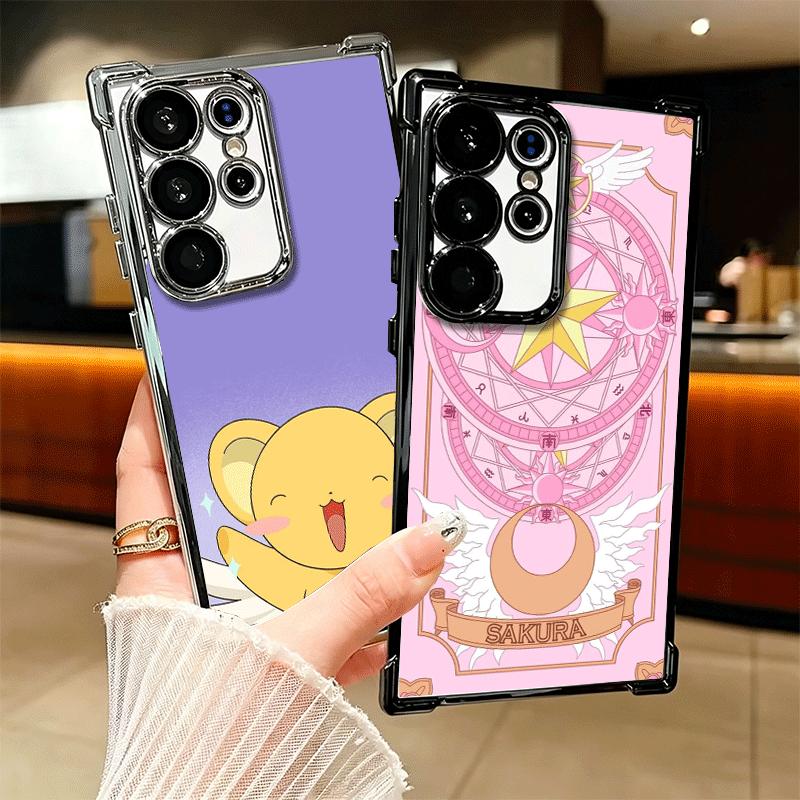Cardcaptor Sakura Cute Girl Soft Phone Case For Samsung Galaxy S26 Ultra S25 Edge S24 FE S23 Plus S22 S21 + S20 Plating Anti-Fal