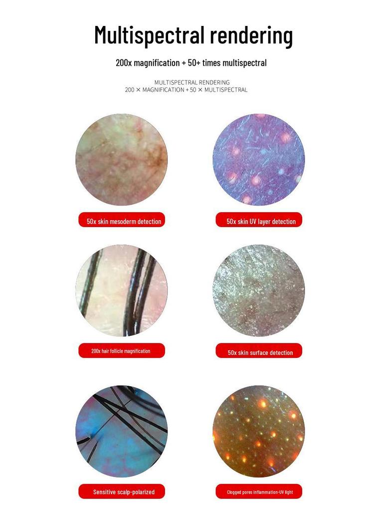 High-Definition Smart Scalp & Skin Detector with Hair Follicle Analysis