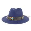 Spring and summer outdoor beach hat sun hat jazz hat couple top hat straw hat CMDJS