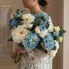 Peony Simulation Flowers, Home And Living Room Artificial Flower Decorations, Dining Table Dried Flower Bouquet Decoration
