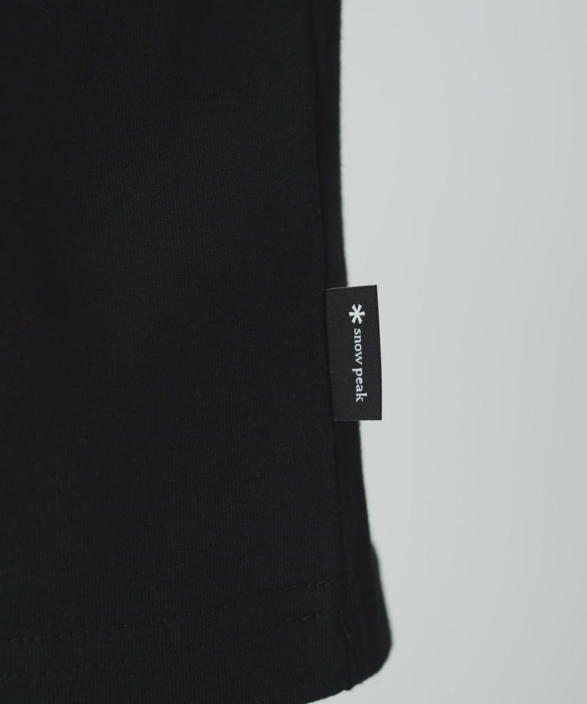 Snow Peak Jikaro Firering Table Short and Size M T-Shirt TS-25AU004, Sleeve, Men's Women's, Black,