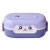 Lunch Box Durable Cartoon Design Bento Box Leak-Proof Double-layer Insulation Food Container for Kids Adults