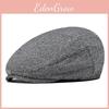 Lattice Cotton Pattern Beret  Hat For Men With Adjustable Casual Travel Outdoor