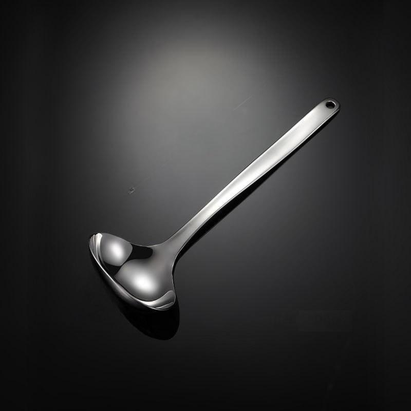 ZISIZ Stainless Steel Kitchen Ladle and Slotted Spoon Set