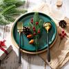10PCS Christmas Artificial Pine Needles Branches Fake Plant Party Decoration Xmas Tree Garland Wreath Bouquet Home Accessories