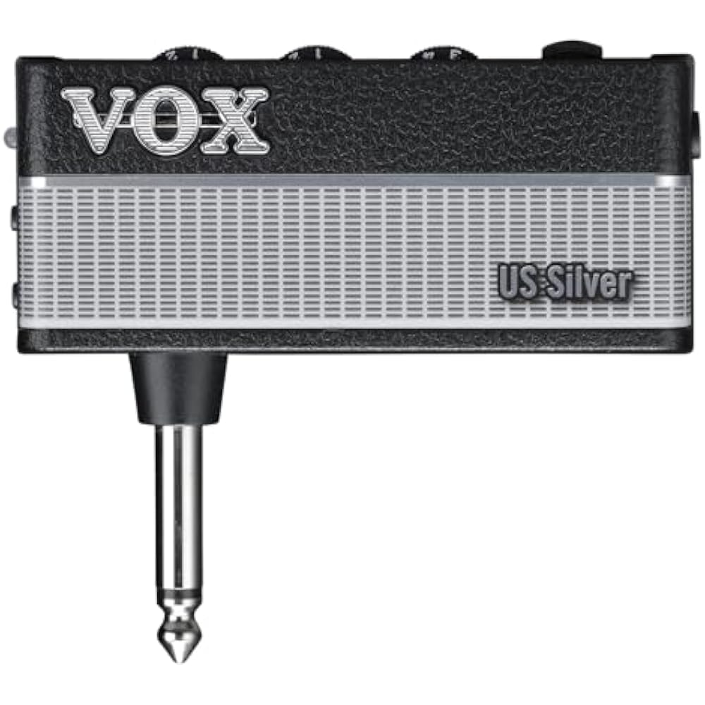 

VOX Headphone Guitar Amp Amp 3 US Silver No Cables Needed, Plug Directly Into Your Guitar, Perfec...