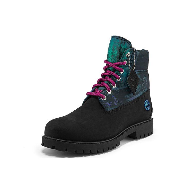 Timberland 6 Inch Casual Waterproof Mid Outdoor Boots Black Print Men Boots A2M69001