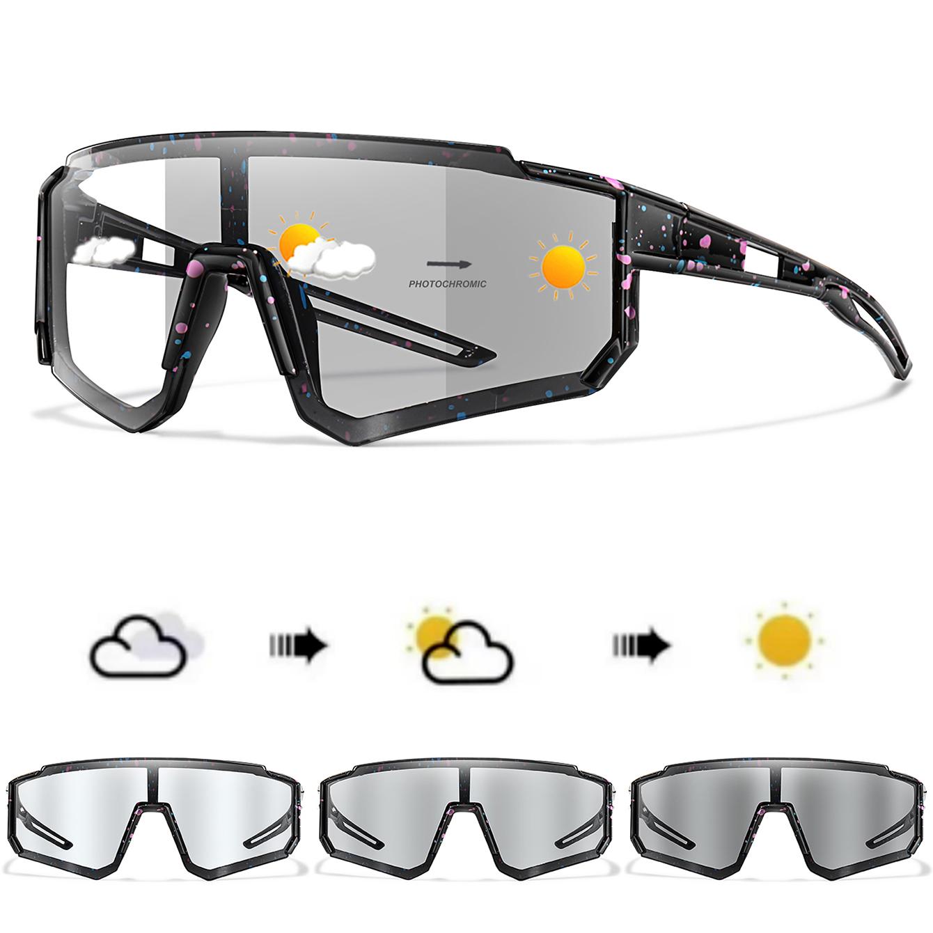 

Fashion Photochromic Sunglasses Men Women Bicycle MTB Bike Fishing Running Cycling Sports Goggles Comfortable Eyewear